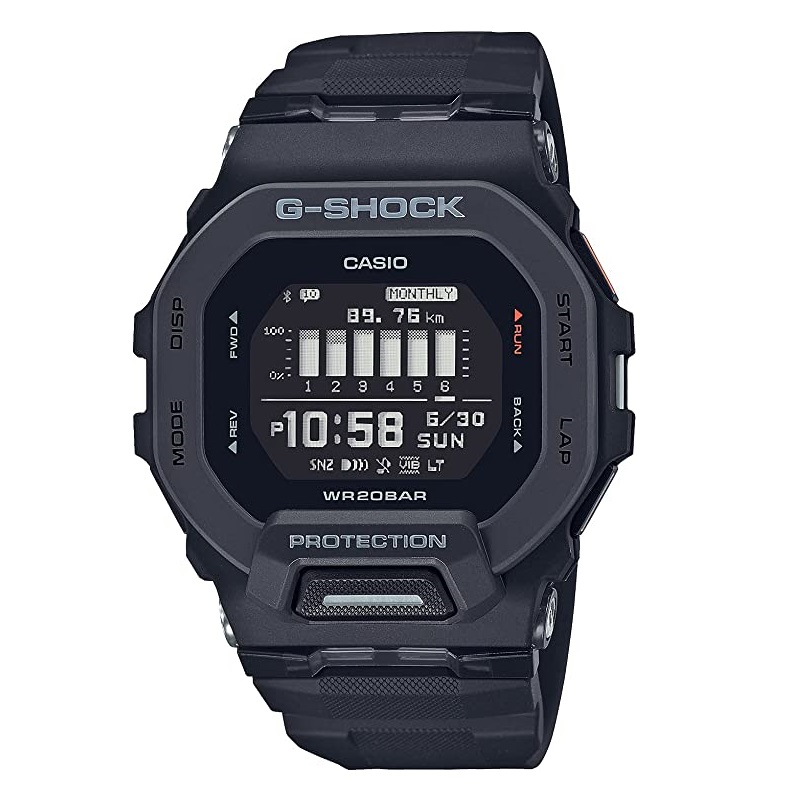 Умные часы CASIO G-Shock GBD-200-1JF, черный casio беспроводной bluetooth midi аудиоадаптер casio wu bt10 casio wireless bluetooth midi audio adapter wu bt10