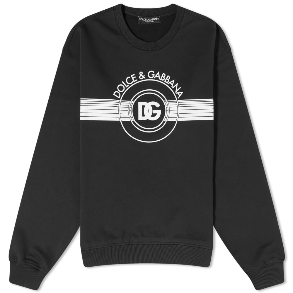 

Свитшот с круглым вырезом и логотипом Dolce & Gabbana Band, черный
