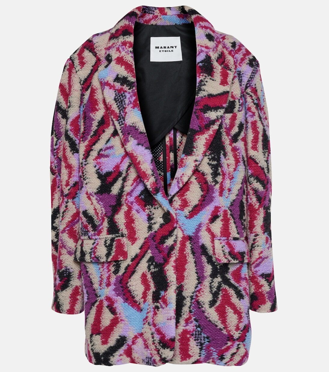 

Куртка из смесовой шерсти интарсии Marant Etoile, мультиколор