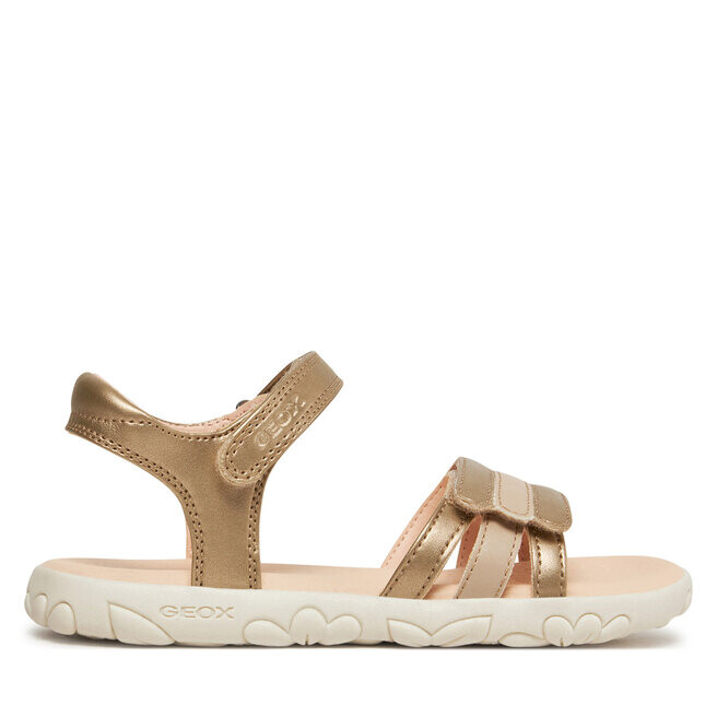 

Сандалии Geox J Sandal Haiti Girl J458ZD 0NFBC C2010 S Platinum, золото