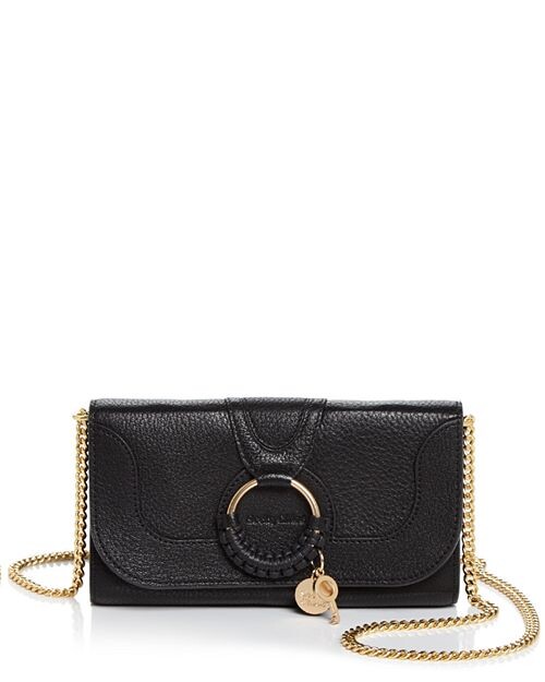 

Кожаный кошелек Hana с цепочкой See by Chloé, цвет Black