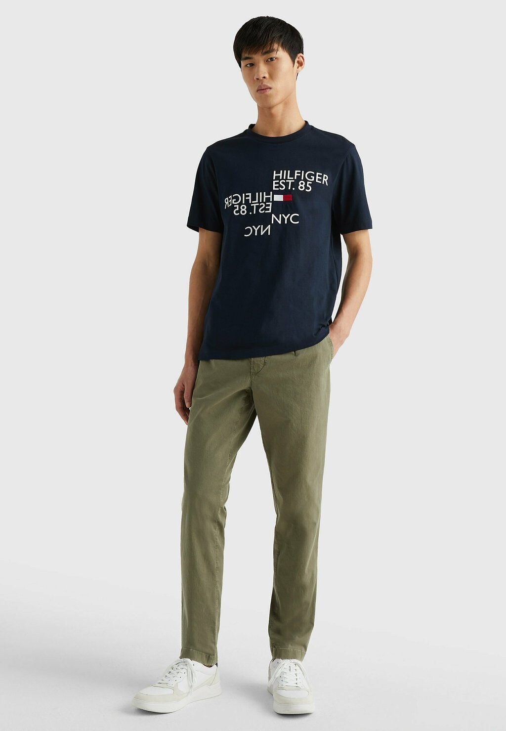 

Футболка с принтом Tommy Hilfiger, мультиколор, Черный