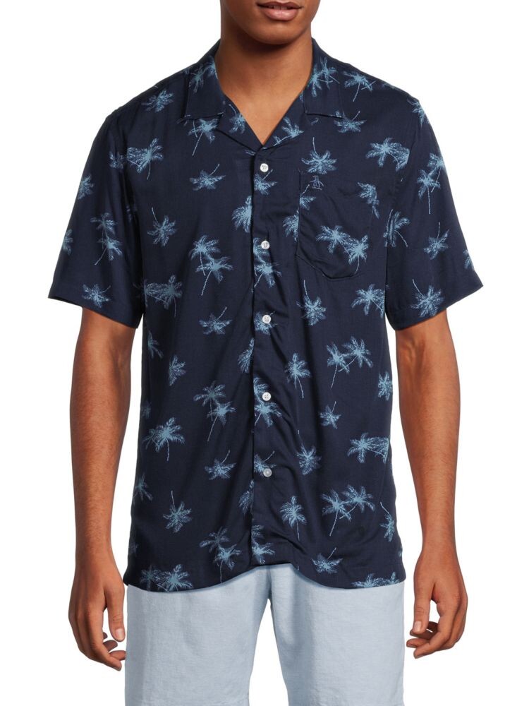 

Рубашка с воротником Palm Tree Camp Original Penguin, цвет Dress Blue