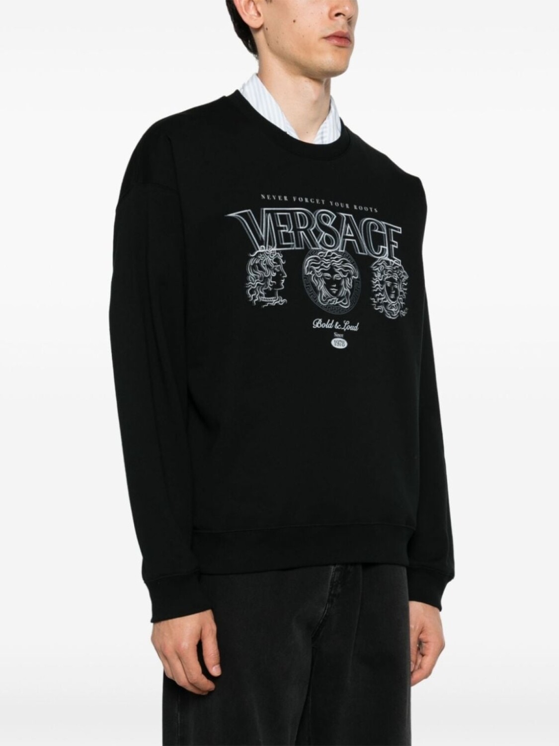 

Versace толстовка с логотипом, черный