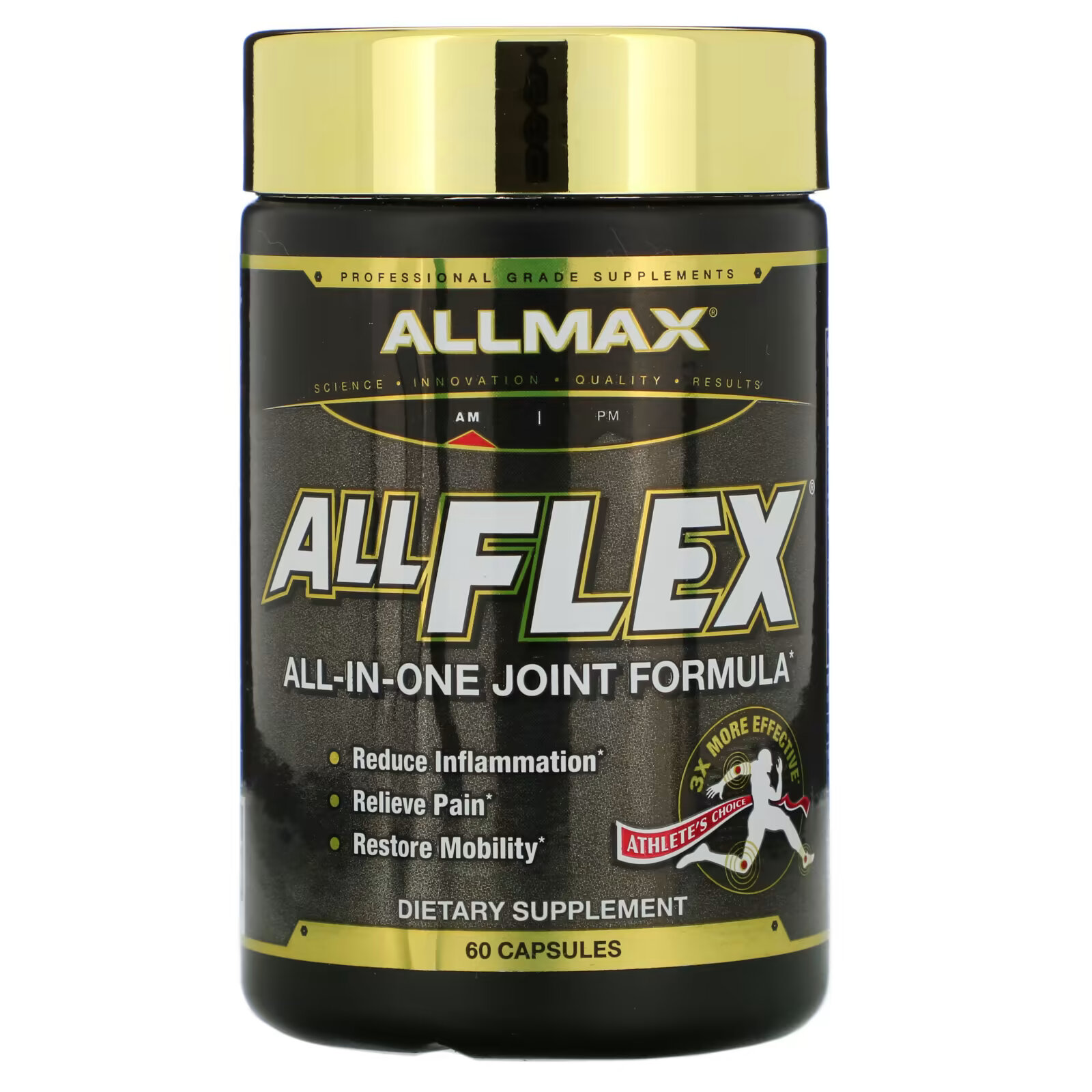 ALLMAX, AllFlex, комплексная формула, 60 капсул allmax gluco fx 75 капсул