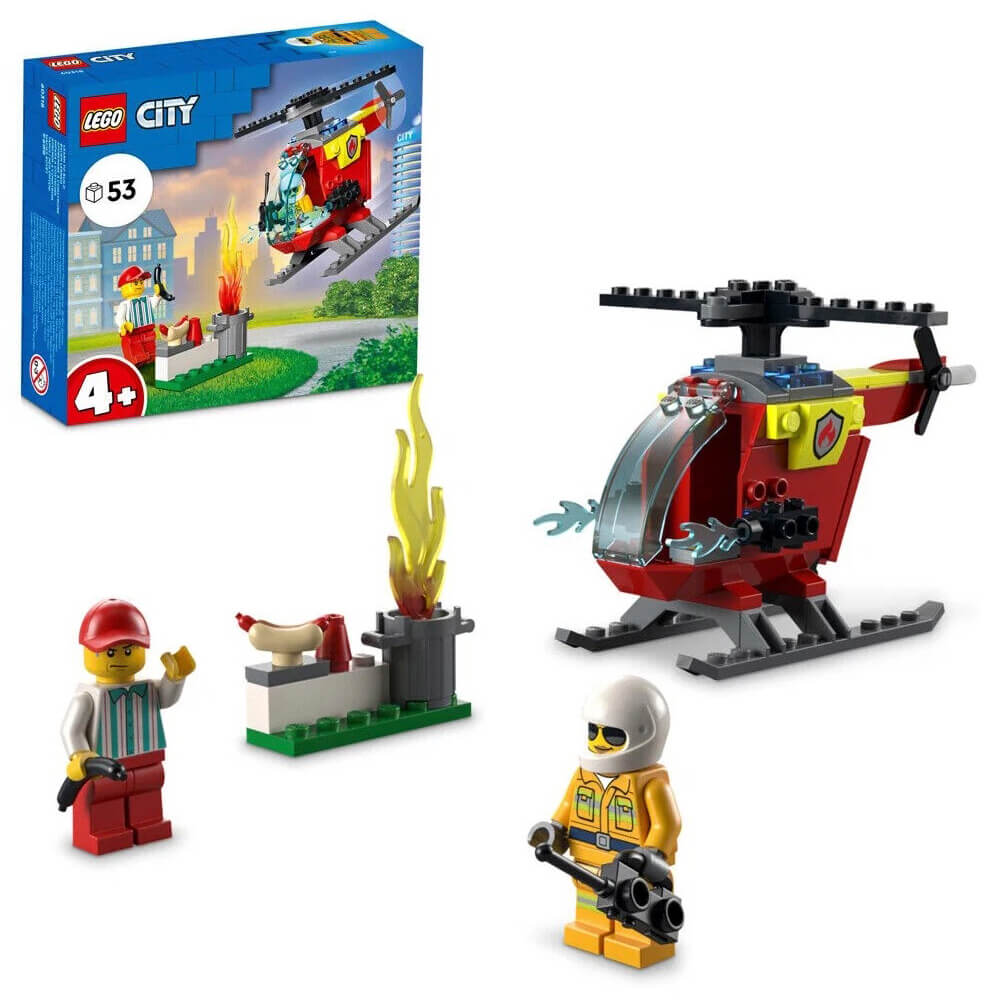 Конструктор LEGO City 60318 Пожарный вертолет конструктор lego city 7206 пожарный вертолет