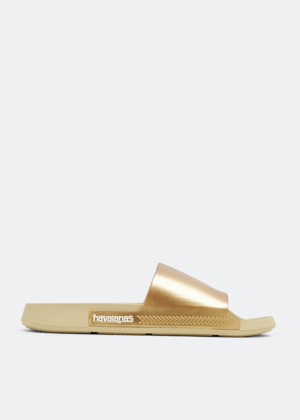 

Шлепанцы HAVAIANAS Classic metallic slides, золотой