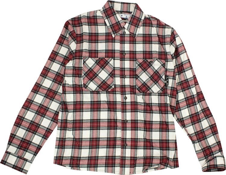 

Рубашка Off-White Check Arrow Flannel Shirt 'Red', красный