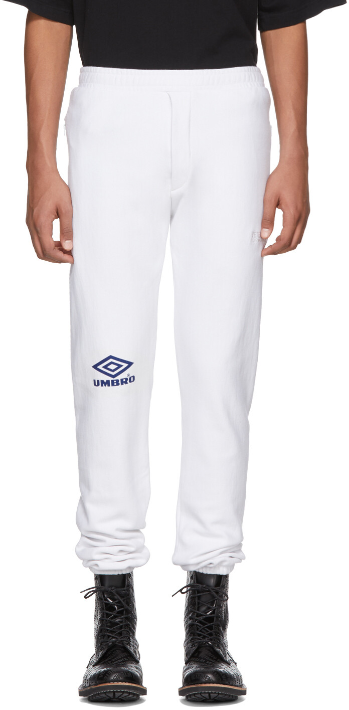 

Белые брюки для отдыха с логотипом Umbro Edition VETEMENTS