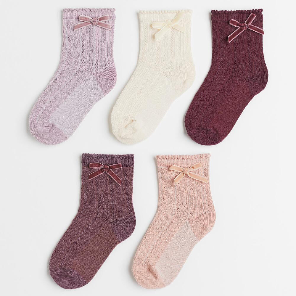 

Комплект носков H&M Knit, 5 предметов, мультиколор