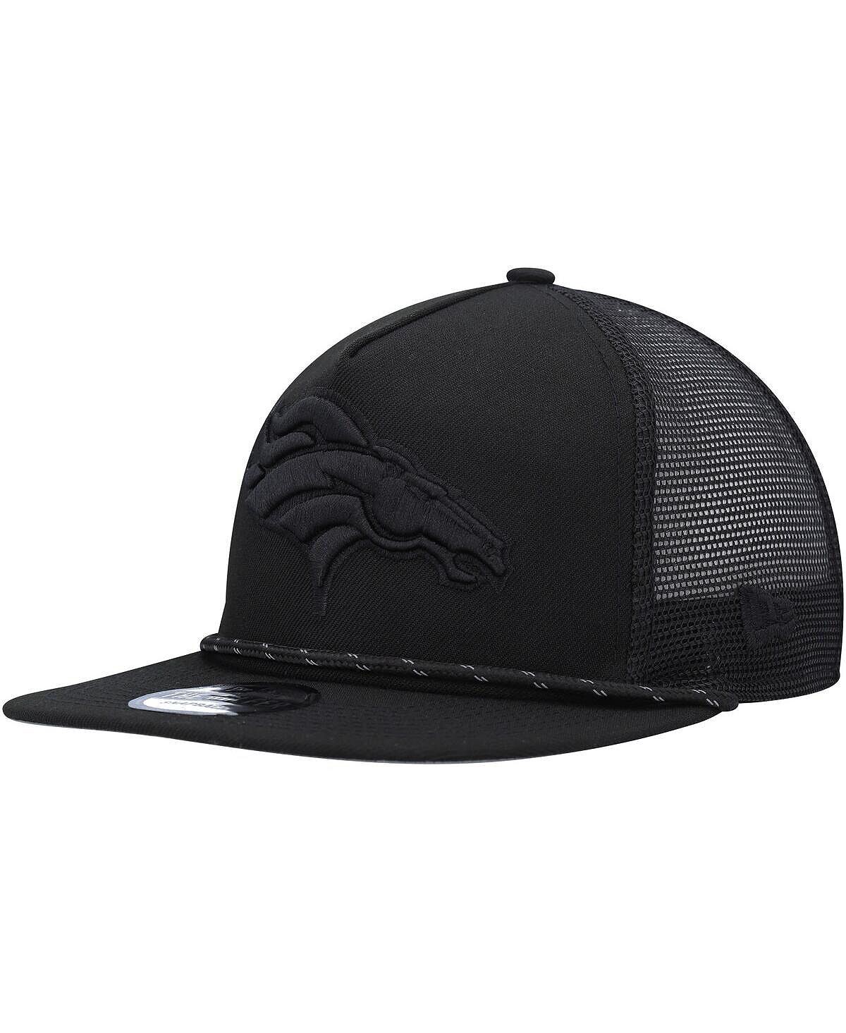 

Мужская черная кепка Denver Broncos Illumination Golfer Snapback Trucker New Era