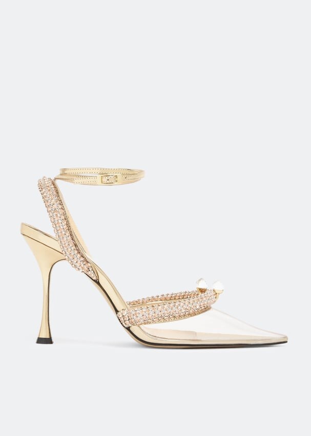 

Туфли MACH AND MACH Georgia crystal pumps, золотой