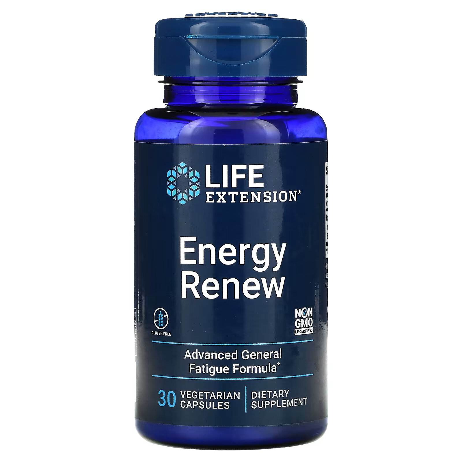 Life Extension, Energy Renew, 30 вегетарианских капсул life extension улучшенный сон без мелатонина 30 вегетарианских капсул