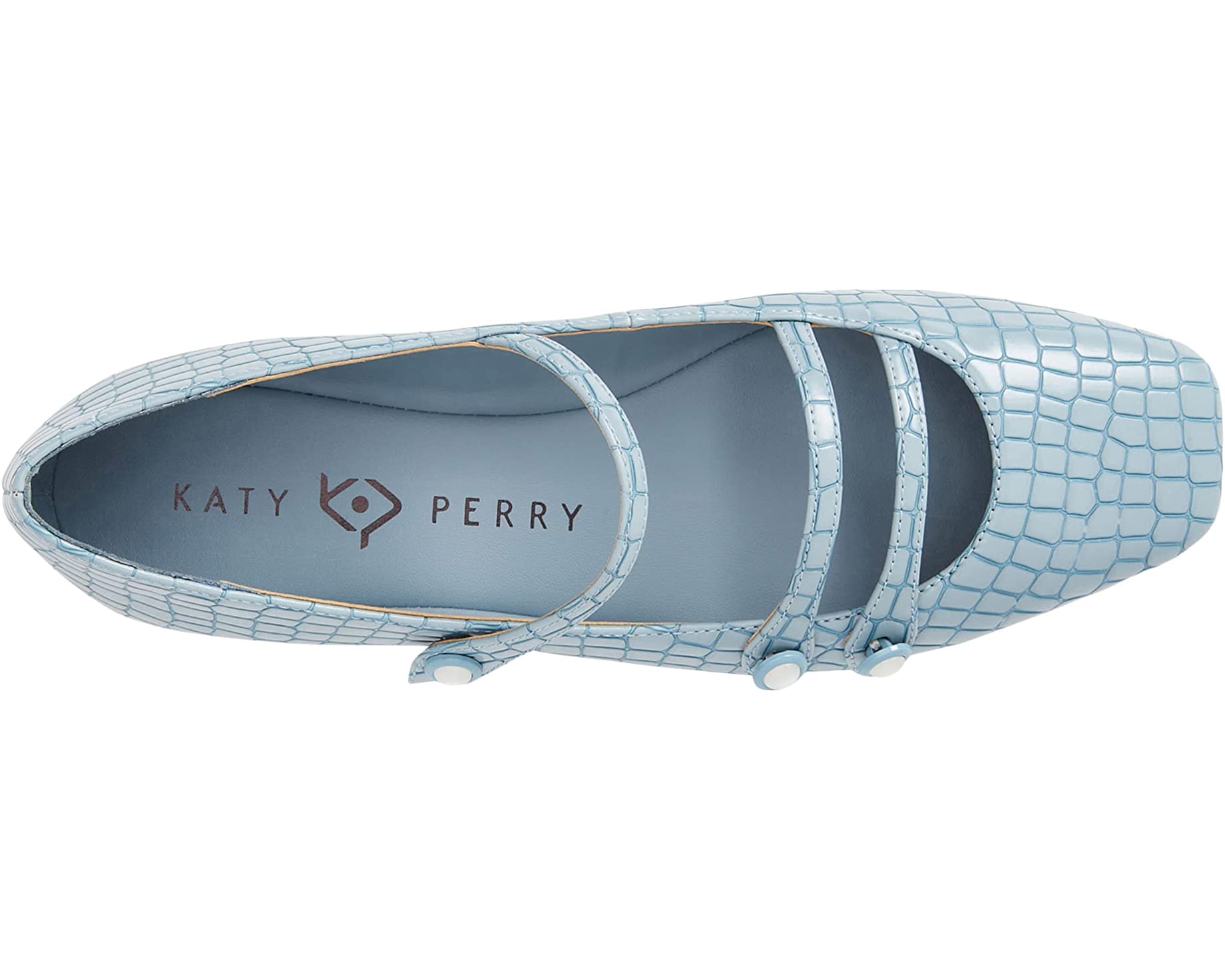 Туфли на плоской подошве The Evie Button Flat Katy Perry, синий цена и фото