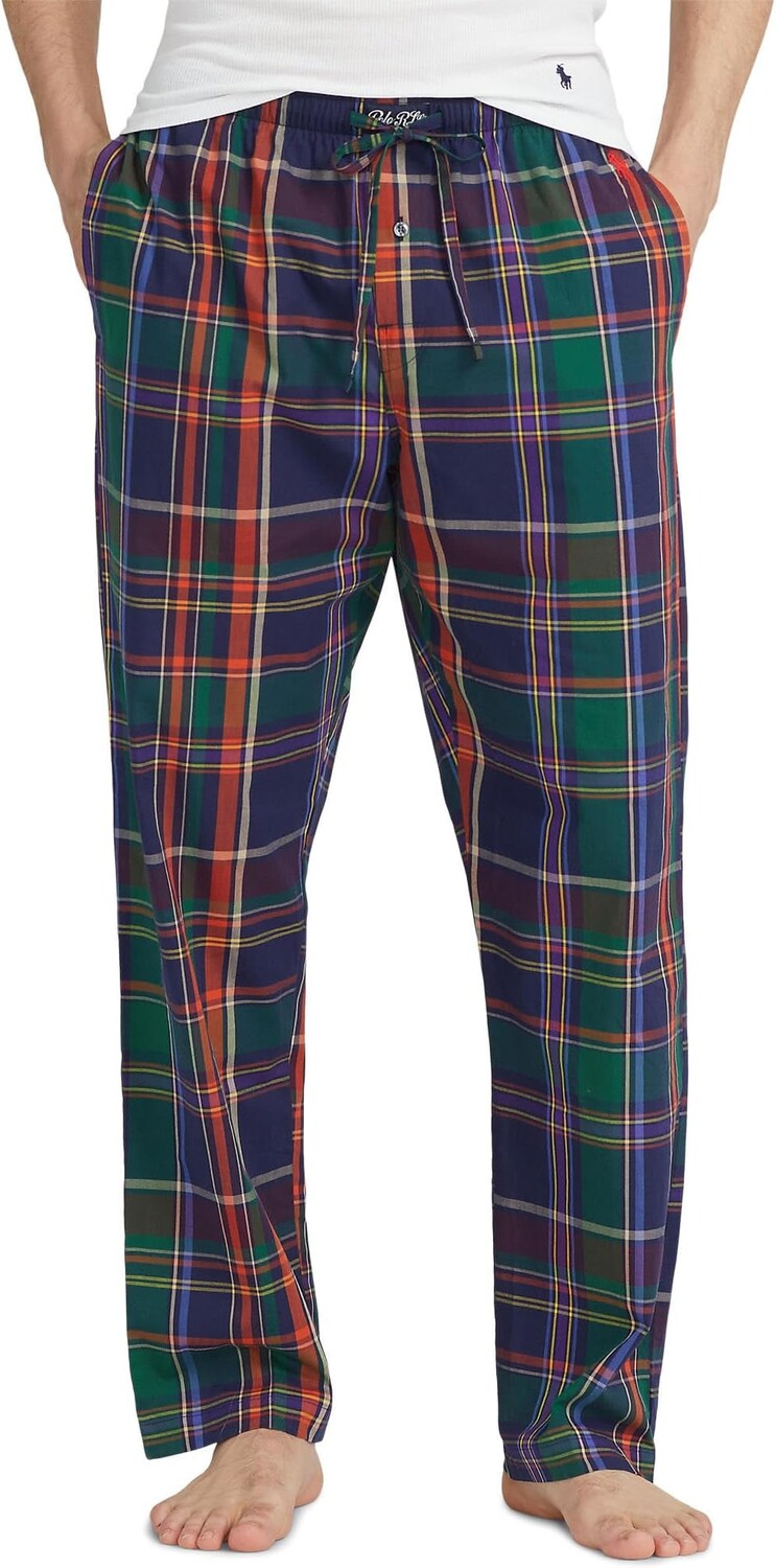 

Тканые пижамные брюки Polo Ralph Lauren, цвет Academy Plaid/RL2000 Red PP