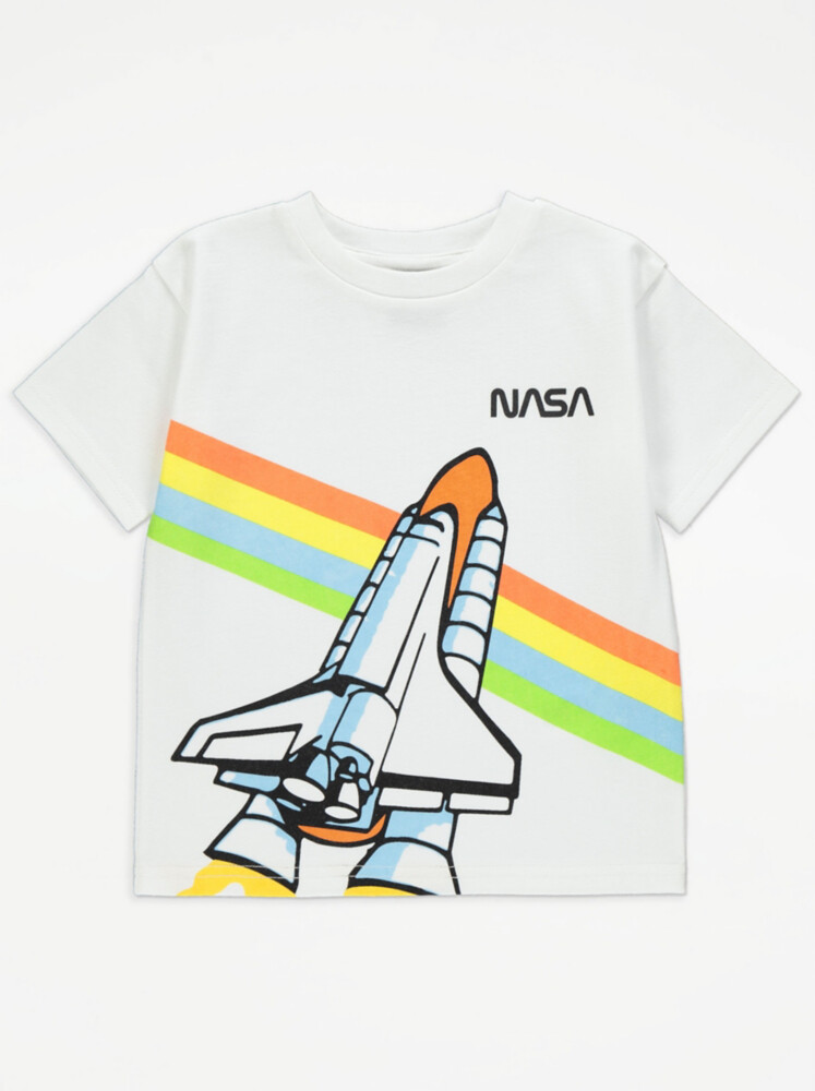 

Белая свободная футболка NASA George., белый