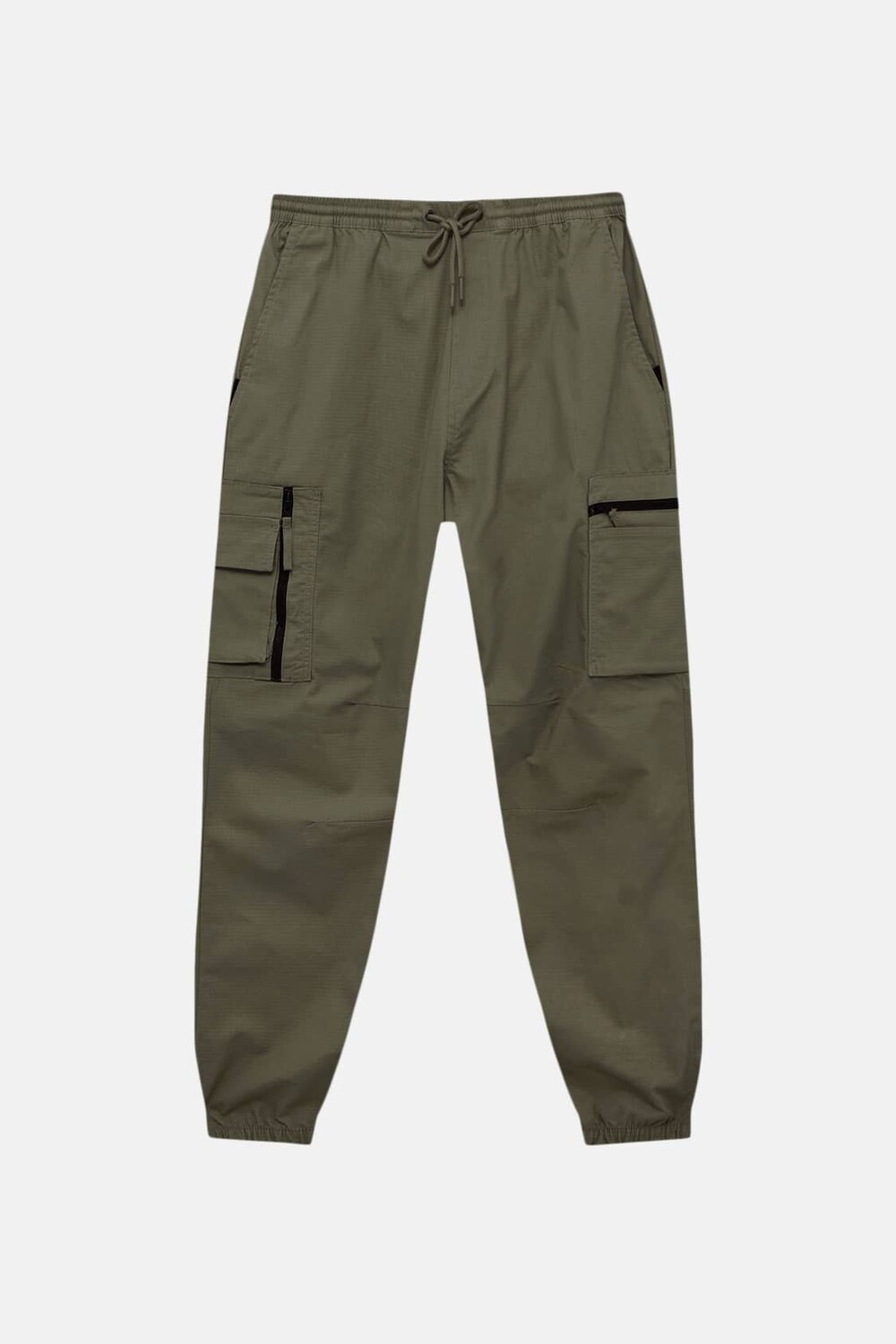 

Брюки-карго Pull&Bear Ripstop, серо-зеленый