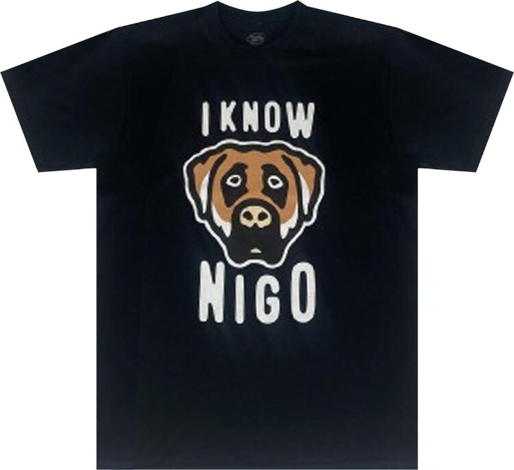 

Футболка I Know Nigo Dog Head Tee (New York Pop Up) 'Black', черный