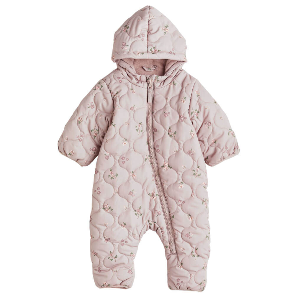 

Комбинезон H&M Floral Printed Padded Baby Bunting, розовый