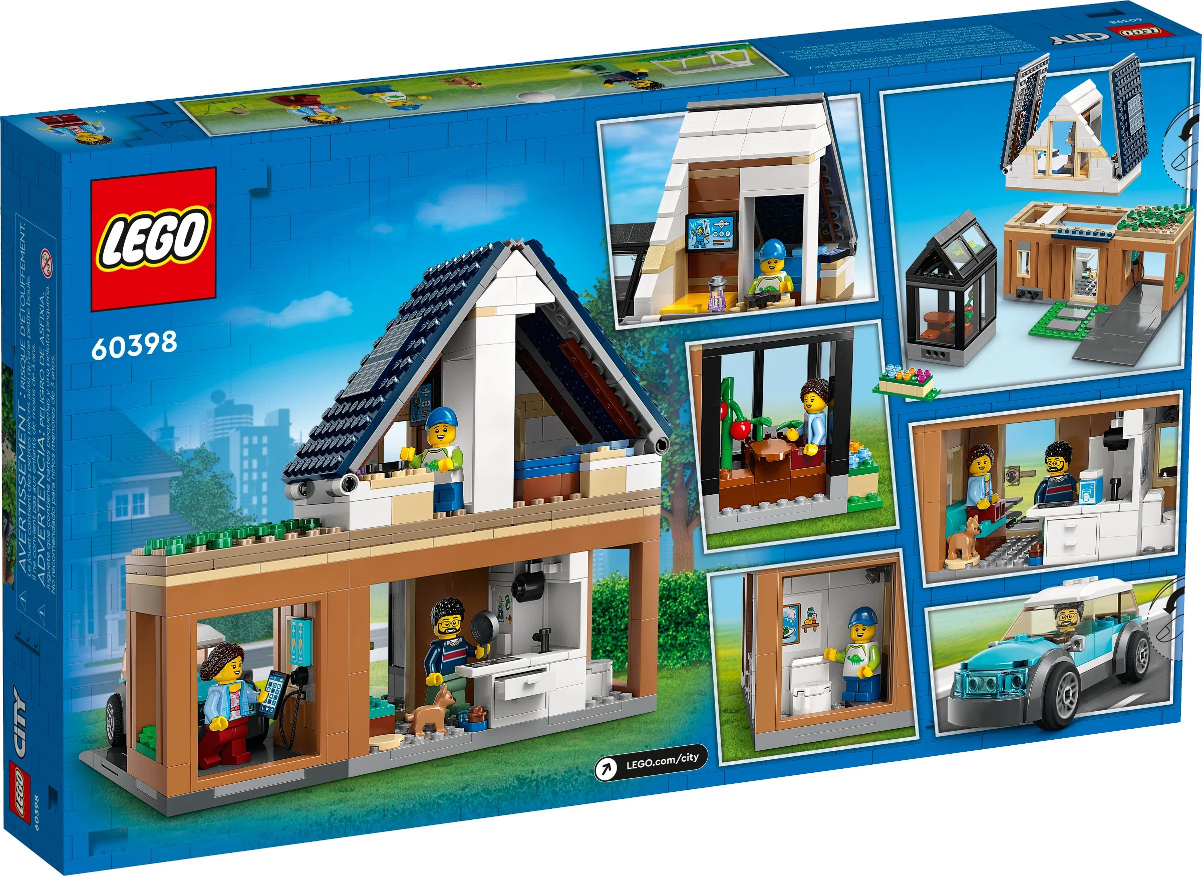 Конструктор Lego City Family House And Electric Car 60398, 462 детали –  заказать из-за рубежа в «CDEK.Shopping»