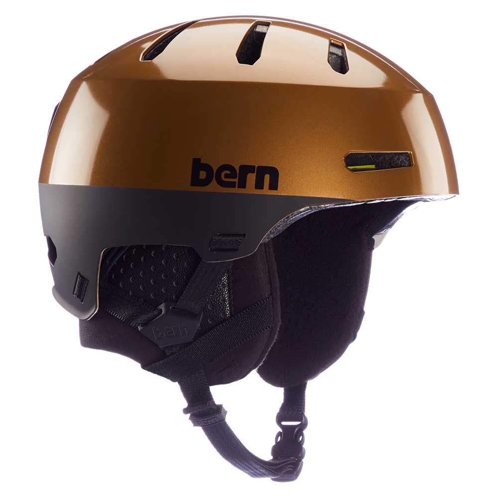 Шлем Bern Macon 2.0 MIPS, коричневый зимний шлем macon 2 0 mips bern цвет metallic copper black