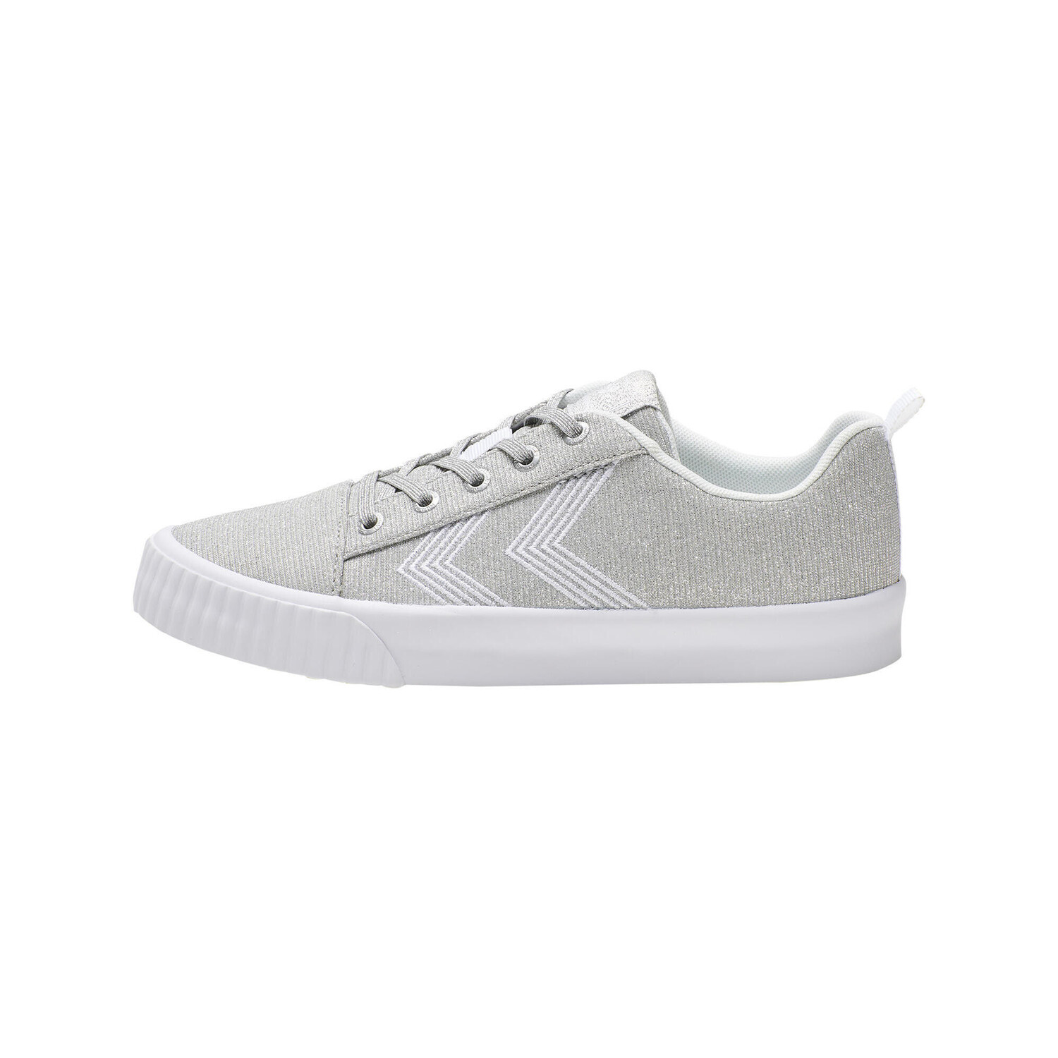 

Низкие кеды Base Court Glitter Jr HUMMEL, серебристый/серый/серый