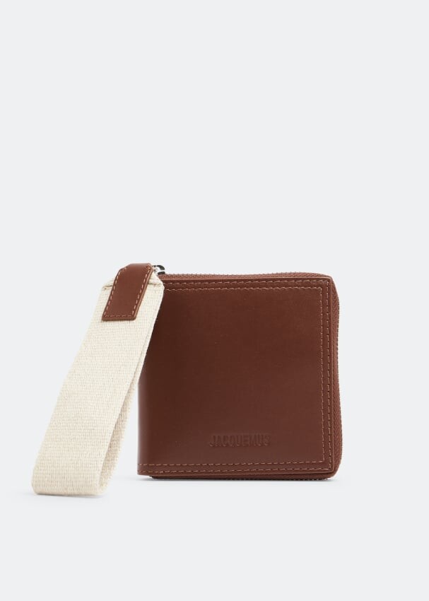

Кошелек JACQUEMUS Le carre Rond wallet, коричневый