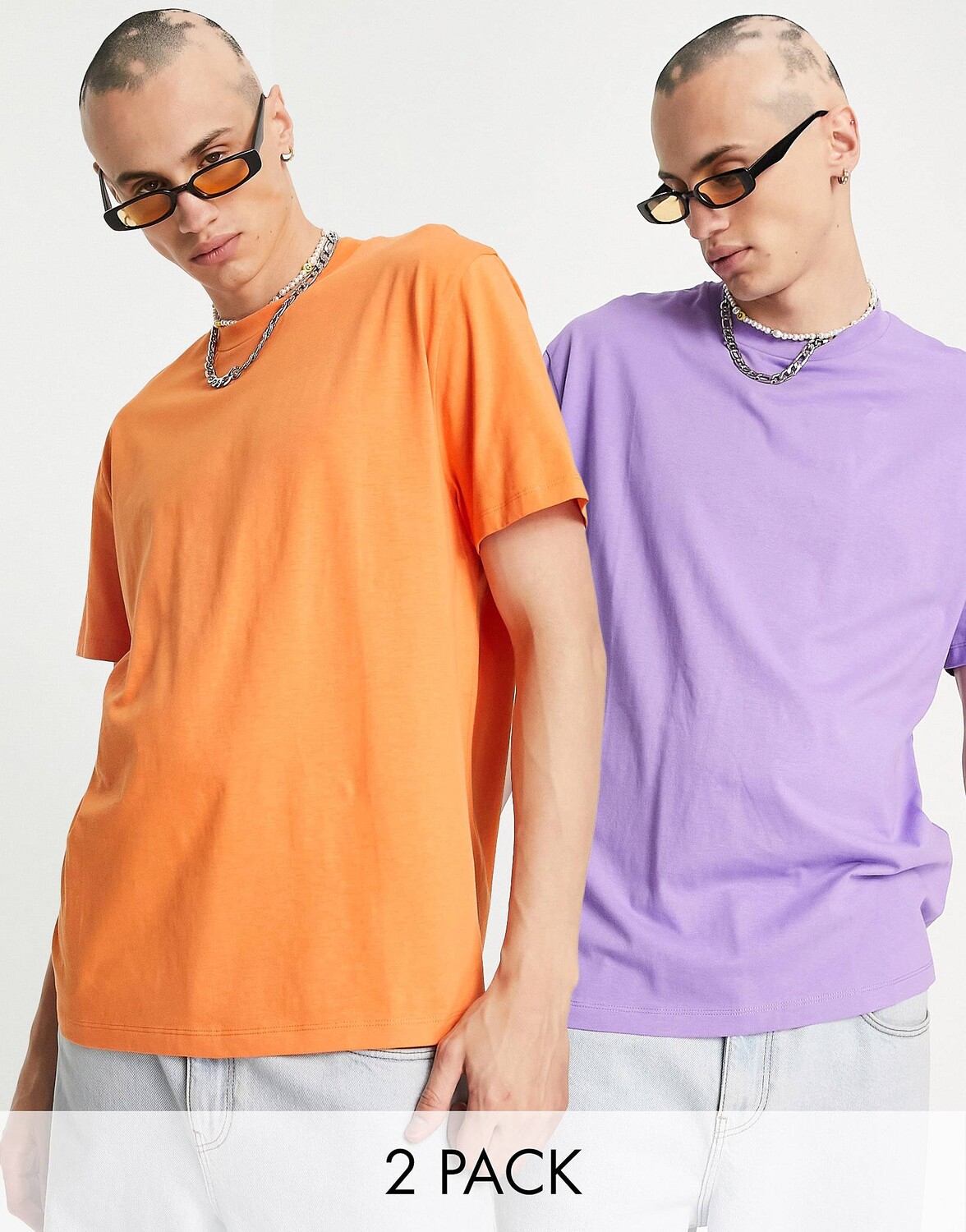 

Разноцветная футболка свободного кроя ASOS DESIGN