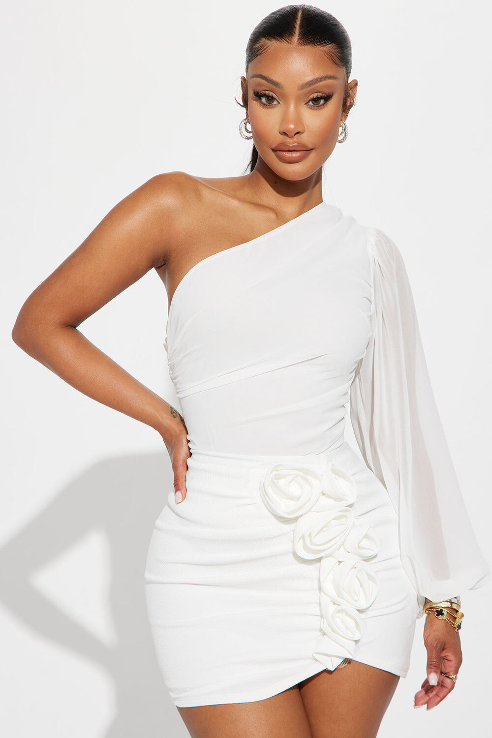 

Топ Fashion Nova 23GWF1109, белый