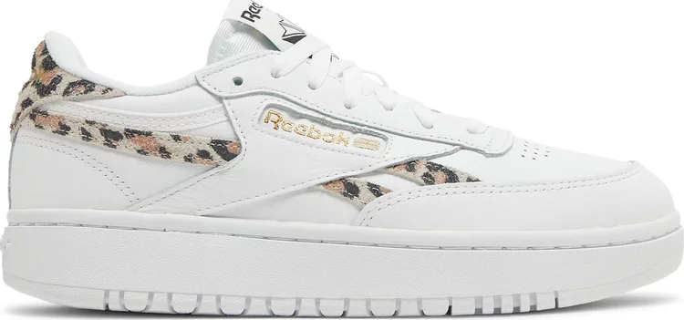 

Кроссовки wmns club c double 'cheetah' Reebok, белый