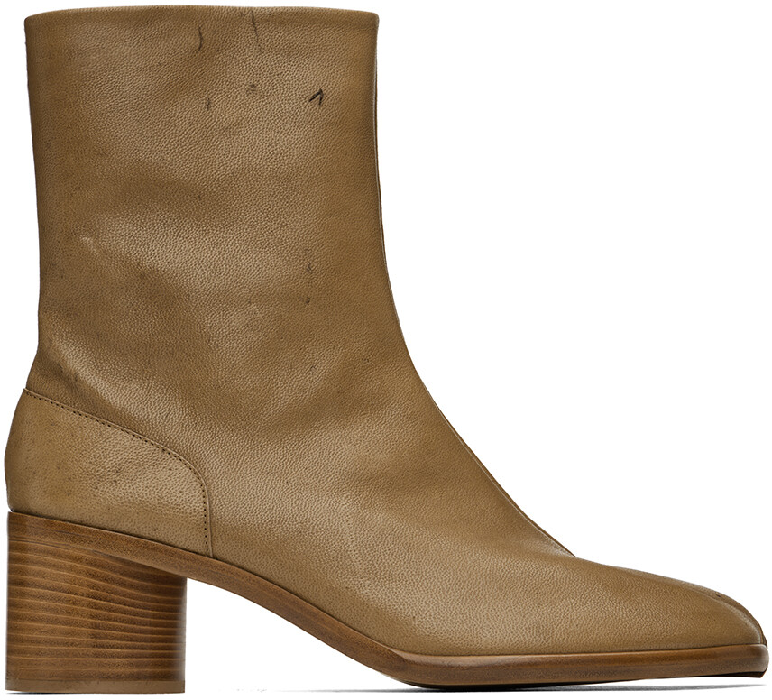 

Коричневые ботинки челси таби Maison Margiela, Коричневый