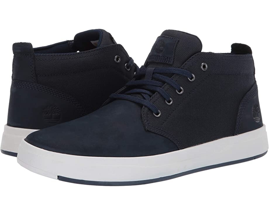 

Кроссовки Davis Square Leather and Fabric Chukka Timberland, синий
