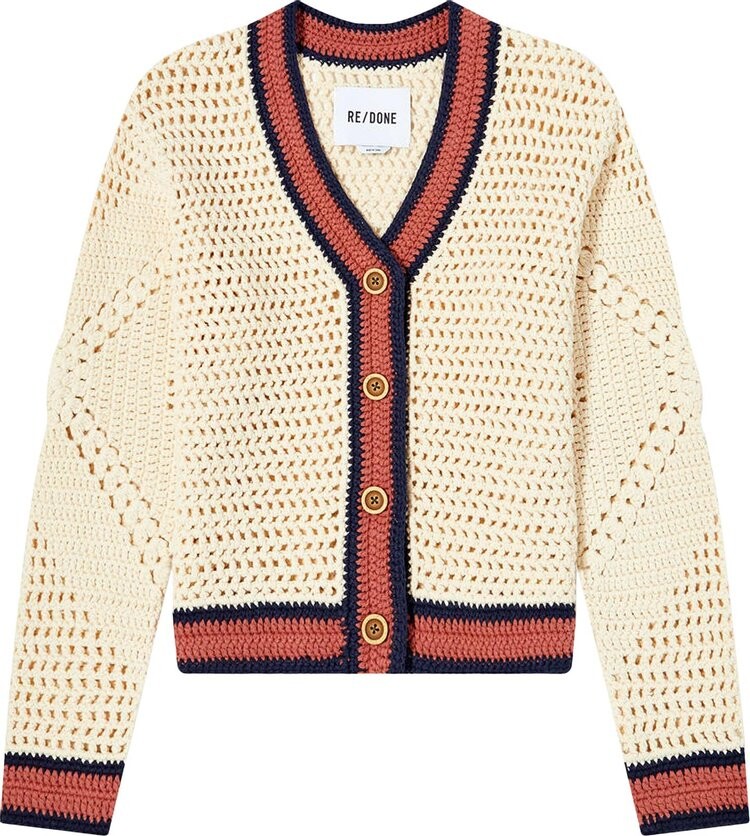 

Кардиган RE/DONE 50s V-Neck Cardigan Linen/Multicolor, разноцветный