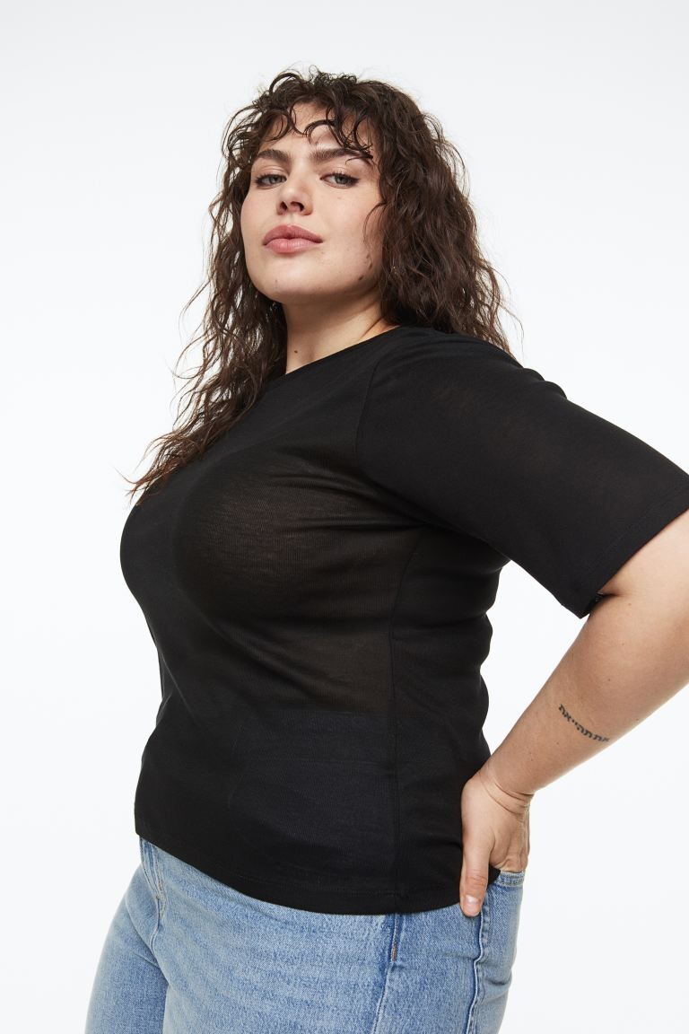 

Футболка H&M+ из лиоцелла, черный