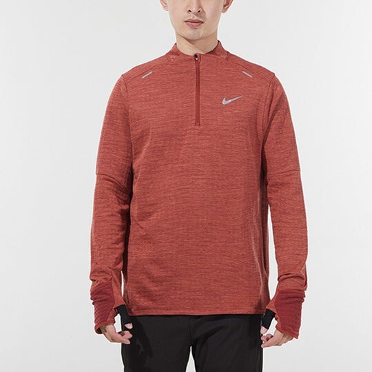 

Лонгслив Nike Therma-Fit Repel Element Men's 1/4-zip Running, красный