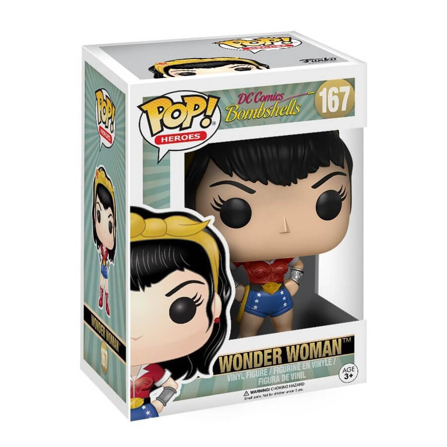 Фигурка Funko Pop! Heroes: DC Bombshell Wonder Woman фигурка funko pop rides dc wonder woman 80th wonder woman on pegasus