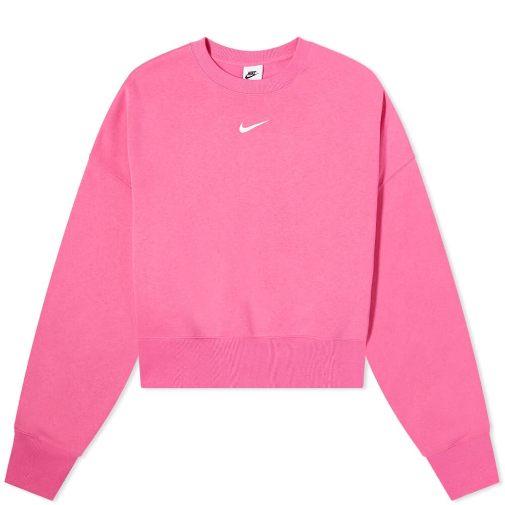 

Толстовка Nike Phoenix Fleece Oversized Crew, розовый