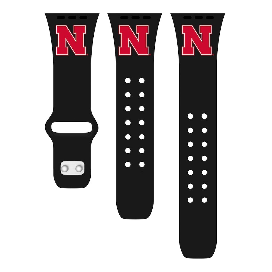 

Ремешок для часов Affinity Bands Nebraska Huskers, черный
