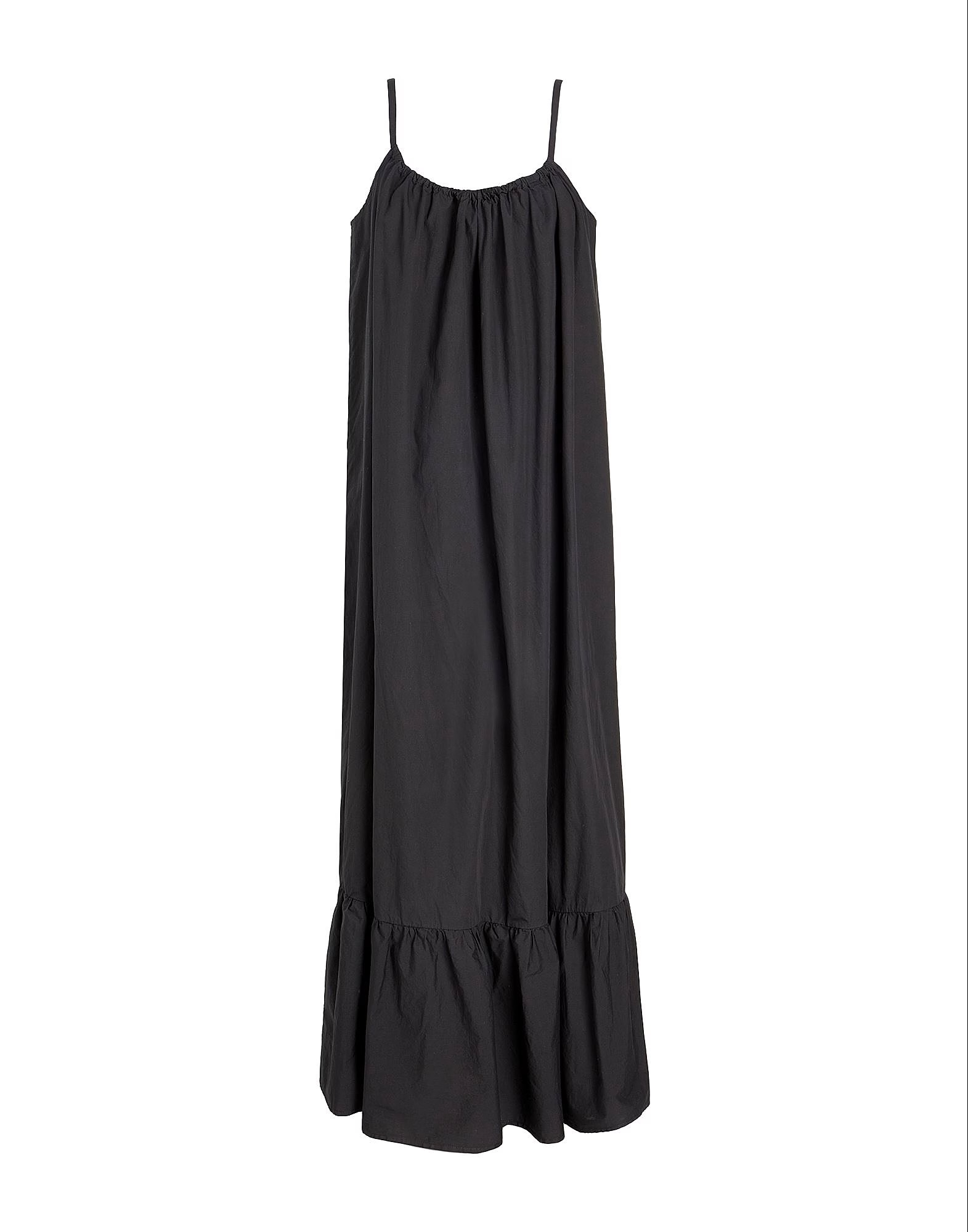 Хлопковое макси-платье 8 by YOOX, черный свитер 8 by yoox cotton blend черный