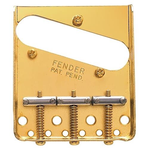 

Бридж Fender 3-Saddle American Vintage Telecaster в сборе (золото) Bridge Assemblies