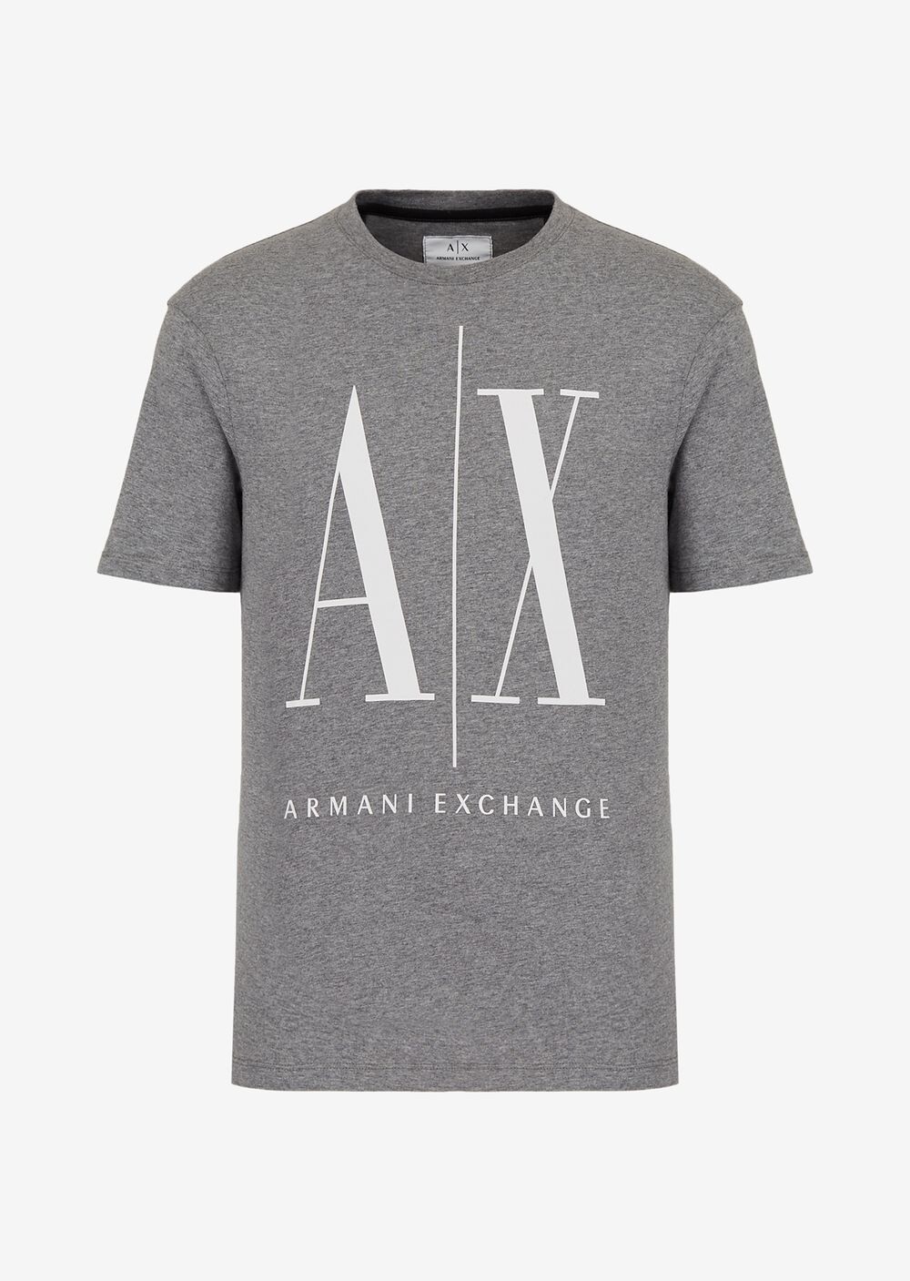 

Футболка стандартного кроя с логотипом Icon Armani Exchange, серый