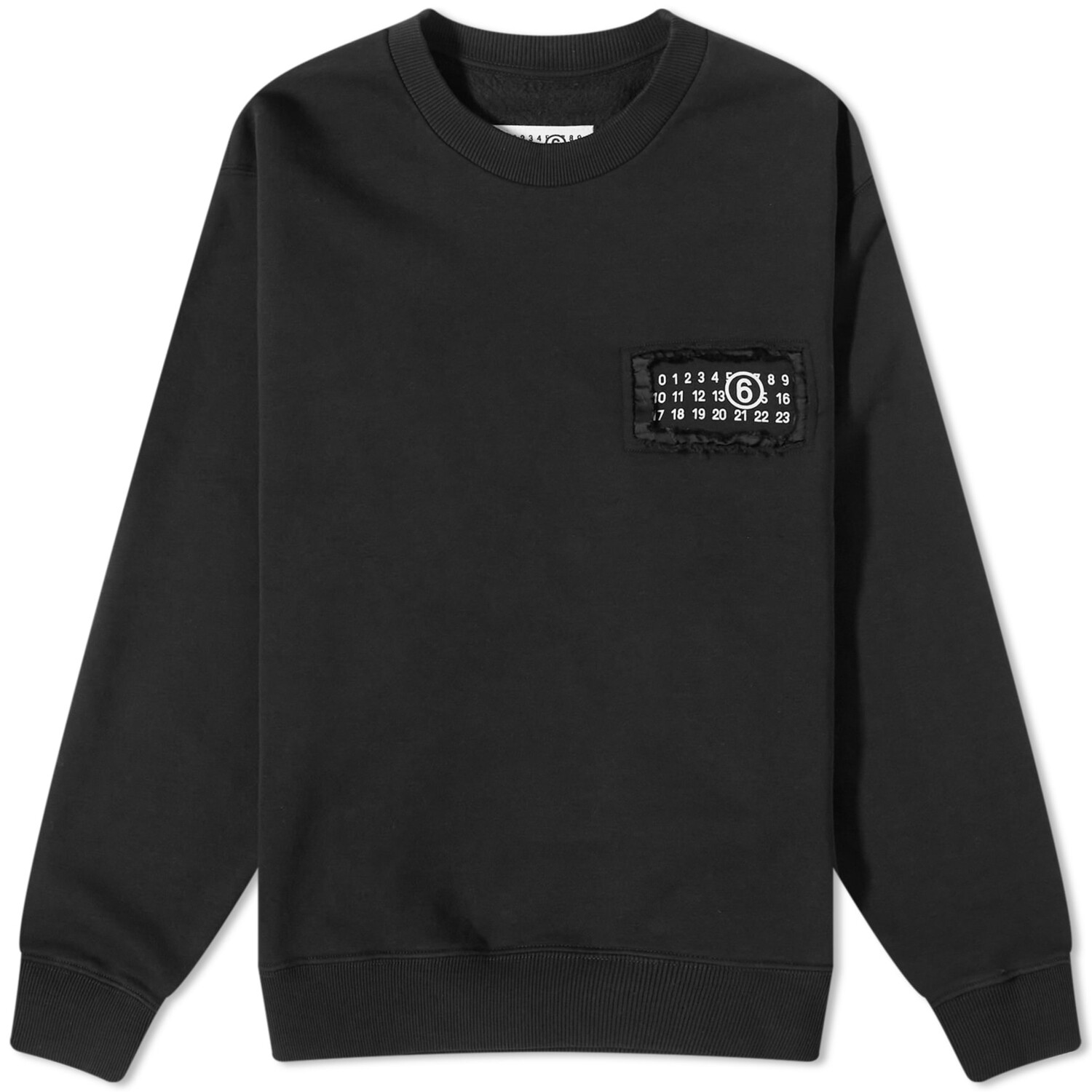 

Свитшот MM6 Maison Margiela 3-layer Crew, черный