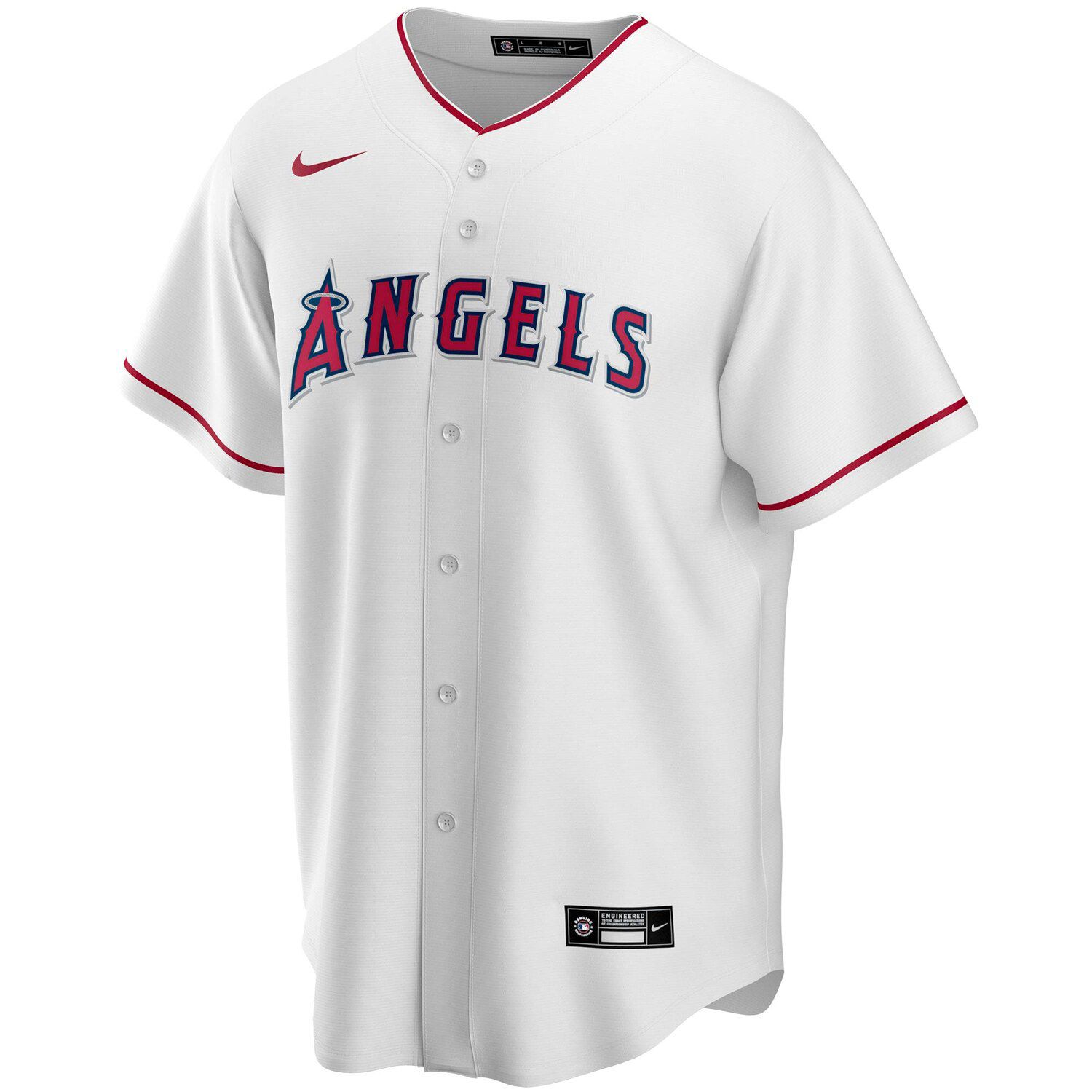 цена Мужская белая домашняя футболка команды Los Angeles Angels Nike