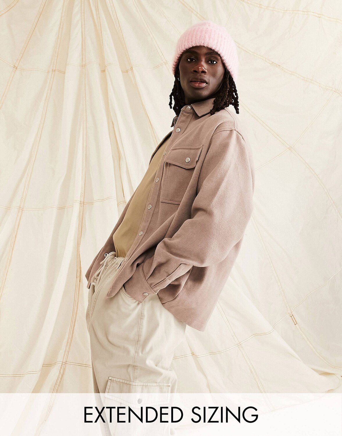 

Свободная рубашка свободного кроя из смешанной шерсти ASOS DESIGN ASOS DESIGN