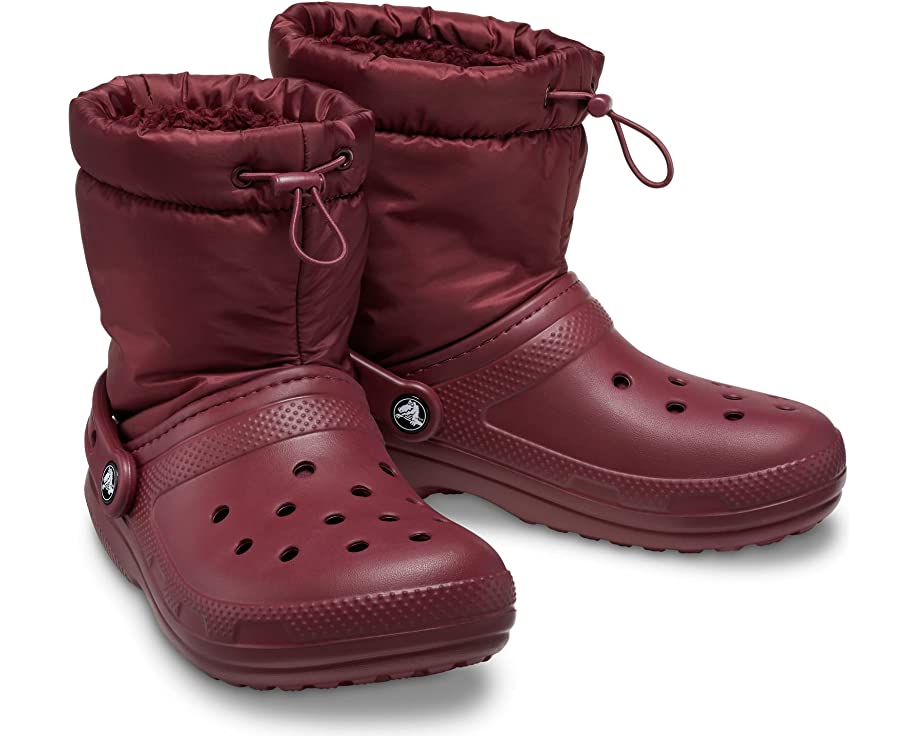 Ботинки Classic Lined Neo Puff Boot Crocs, гранат ботинки classic lined neo puff boot crocs фиолетовый