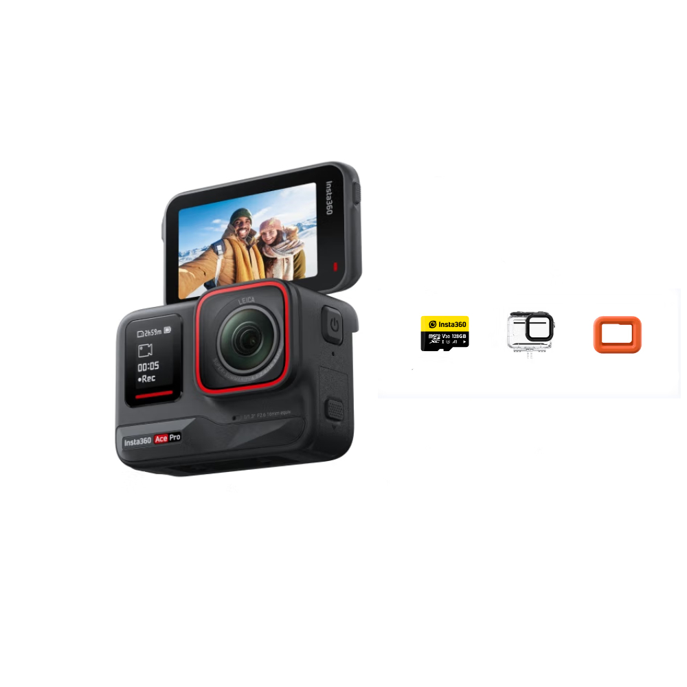 Экшн-камера Insta360 Ace Pro, Water sports set, черный экшн камера insta360 ace high energy battery set черный