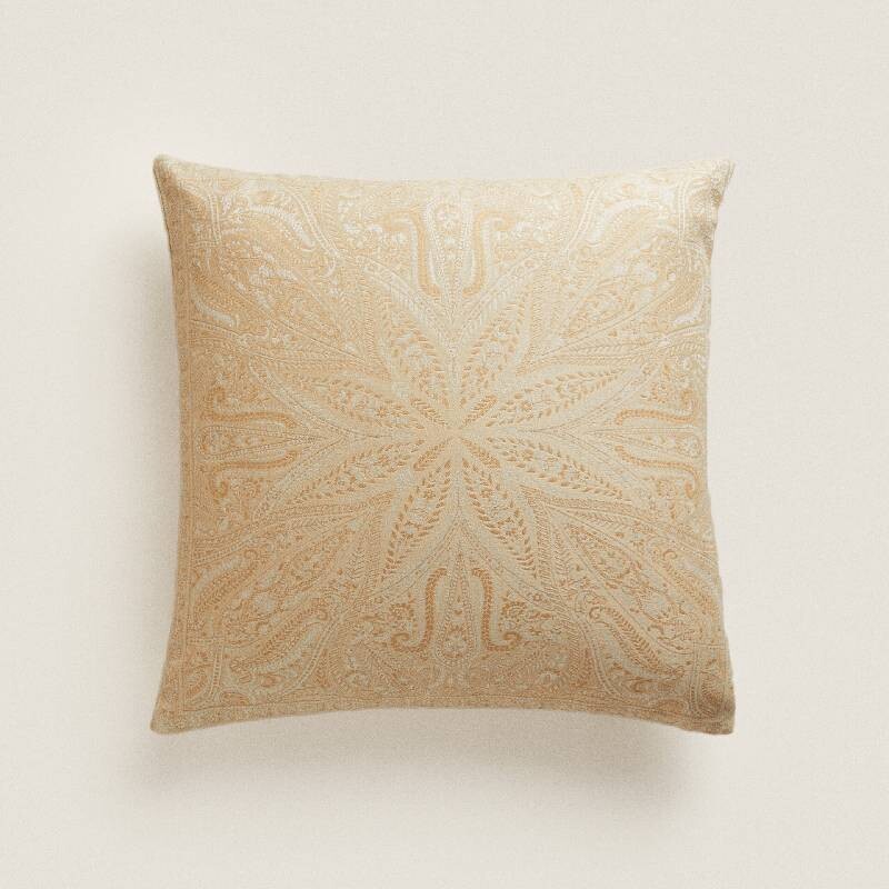 

Чехол на подушку Zara Home Paisley Bedspread 50X50, золотой