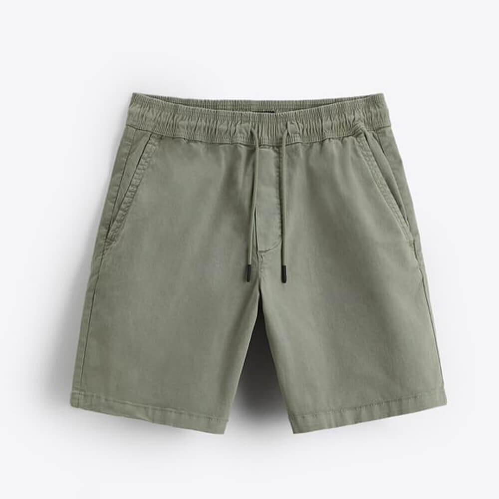 

Шорты Zara Jogging Bermuda With Elastic Waistband, зелёный