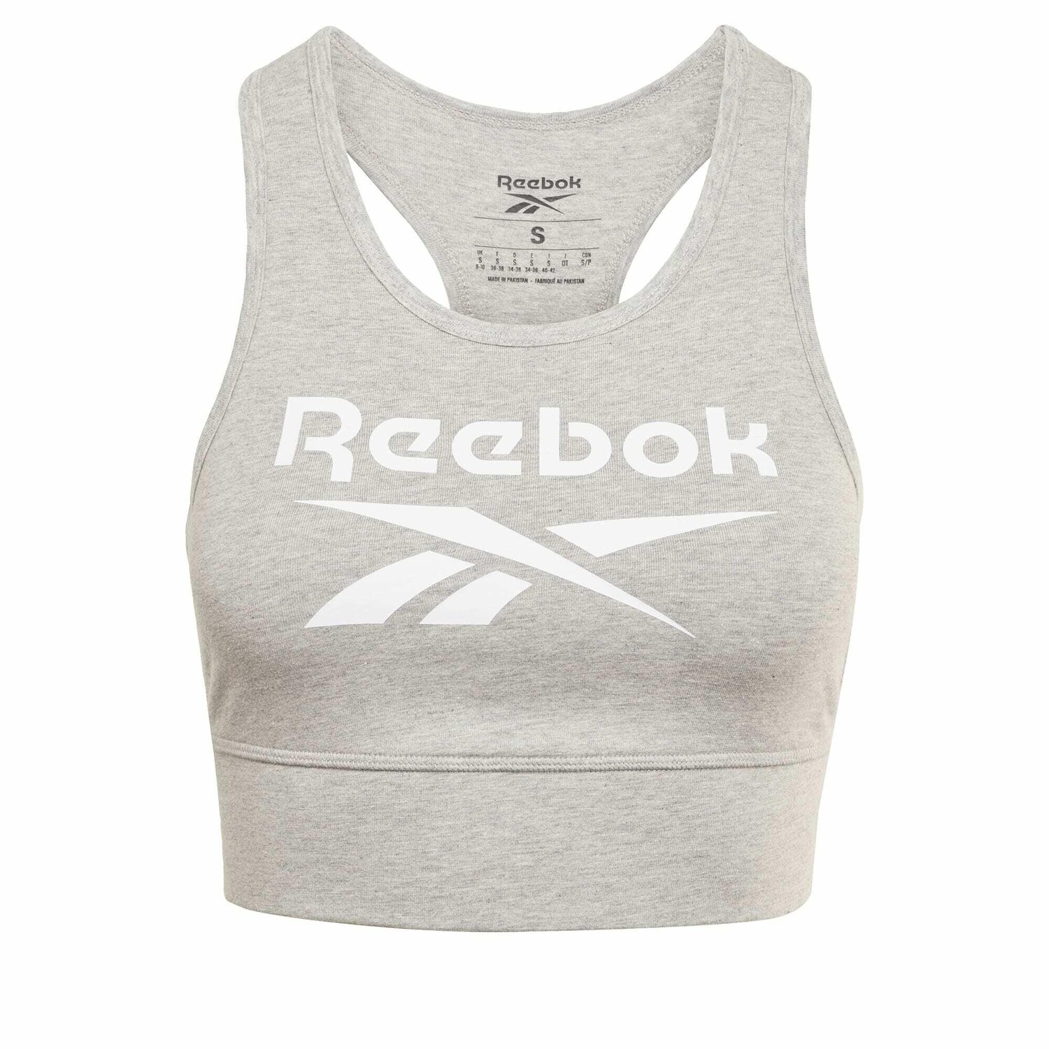 

Женский бюстгальтер Reebok Identity, серый/серый/белый