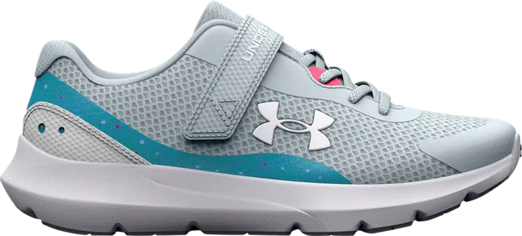 

Кроссовки Under Armour Surge 3 AC Printed PS Halogen Blue Pink Shock, синий